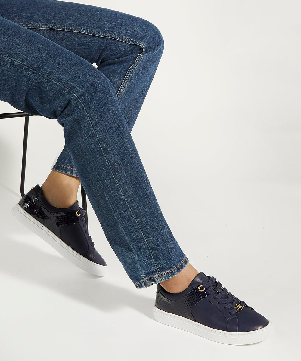 Dune on sale white sneakers