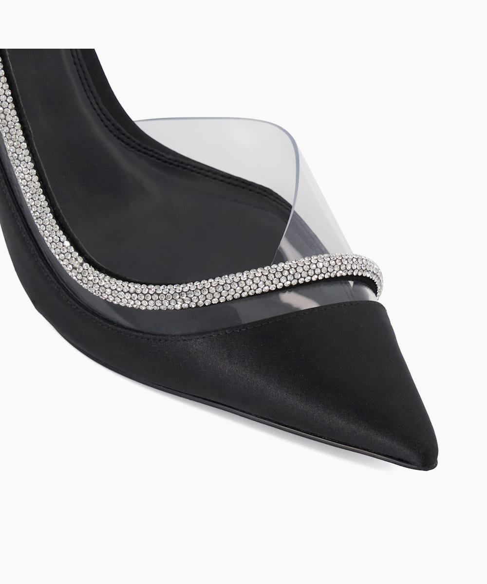 Gray satin deals pumps