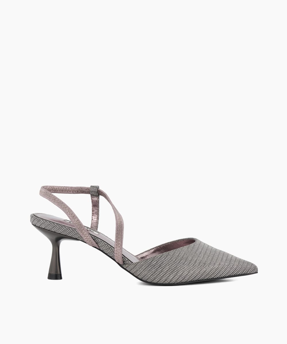 Gray kitten deals heel shoes