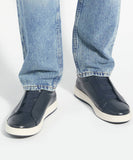 Troys - Navy Leather