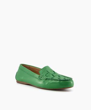 Green penny loafers sale